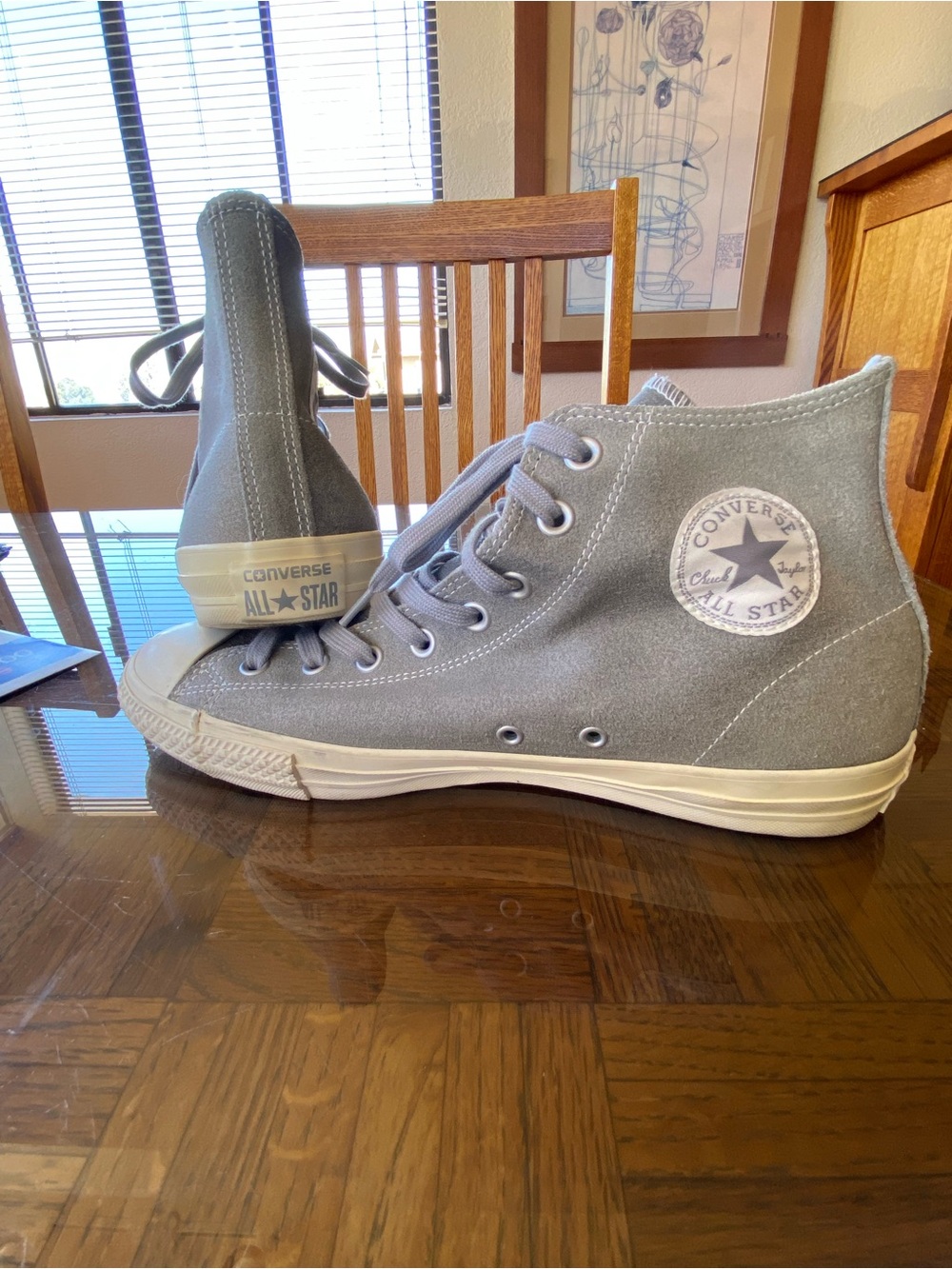Converse All Star High Top Skateboarding Spec in Gray Suede